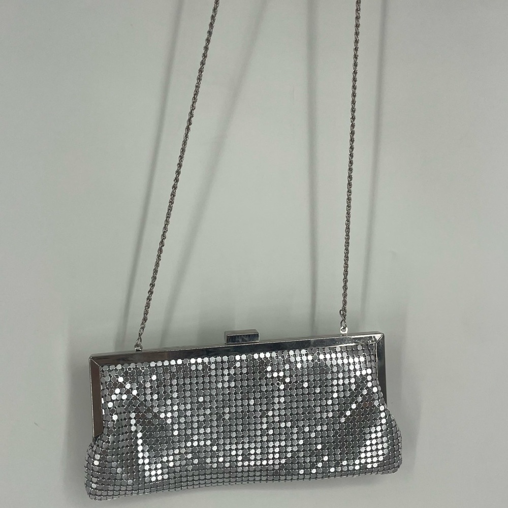 Vintage 90s L.A. Regale Sequin Evening Formal Clutch Crossbody Purse Dual Ball